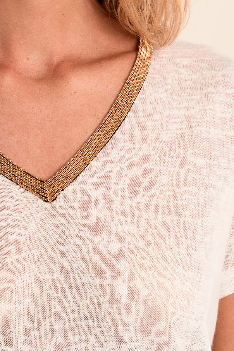 T-SHIRT V ,ORO T427EP