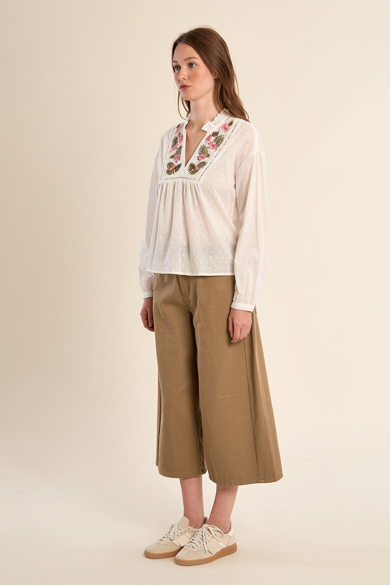 CAMICETTA CON RICAMI ZP103EE
